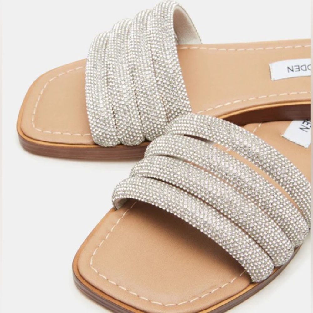 RARE steve madden diamanté heel sandals